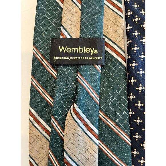 Clip-on Necktie Mens Bundle of 3 Distinctive Neckwear Wembley unbranded - Picture 4 of 7